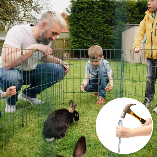 Therwen 50 Pcs 12 Inch Rebar Stakes Ground Stakes Heavy Duty J Hook Galvanized Anti Rust Tent Spikes Anti Rust Galvanized for Camping Garden Chicken Coop Outdoor Yard House