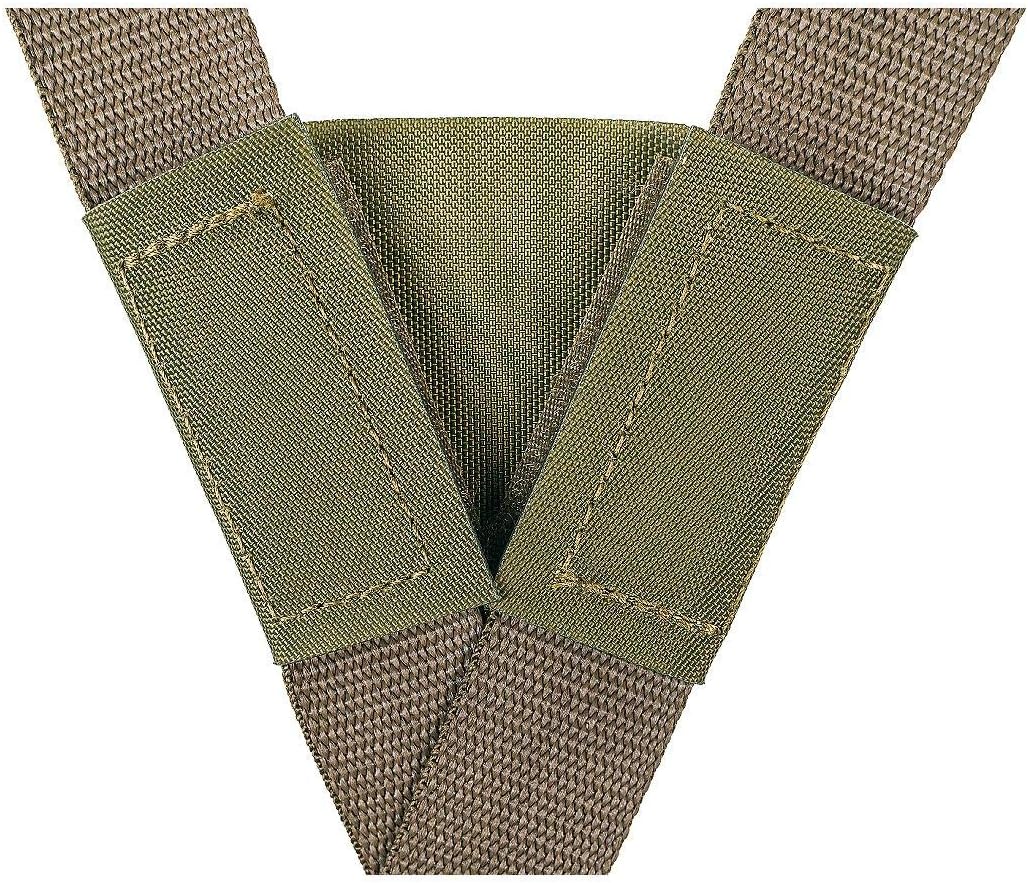 Tasmanian Tiger Warrior Belt MK III, Tactical Battle Belt, MOLLE Webbing, Chest Strap Carrying System, Small, Olive