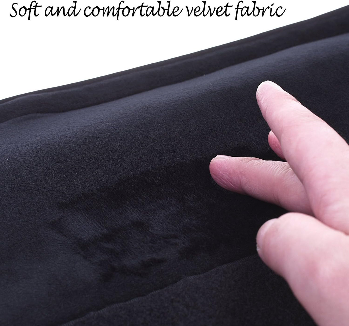 Wanty 2 Pieces Home Office Polyester Removable Durable Machine Washable Office Chair Armrest Slipcovers Covers Protect Armrests (Black)