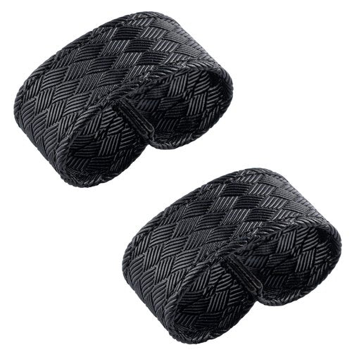 TACNEX Duty Belt End Retaining Loop Nylon Bands Keepers Stays Retainer for Law Enforcement Police Officer Belt 2 PCS (Basket Weave, 2")