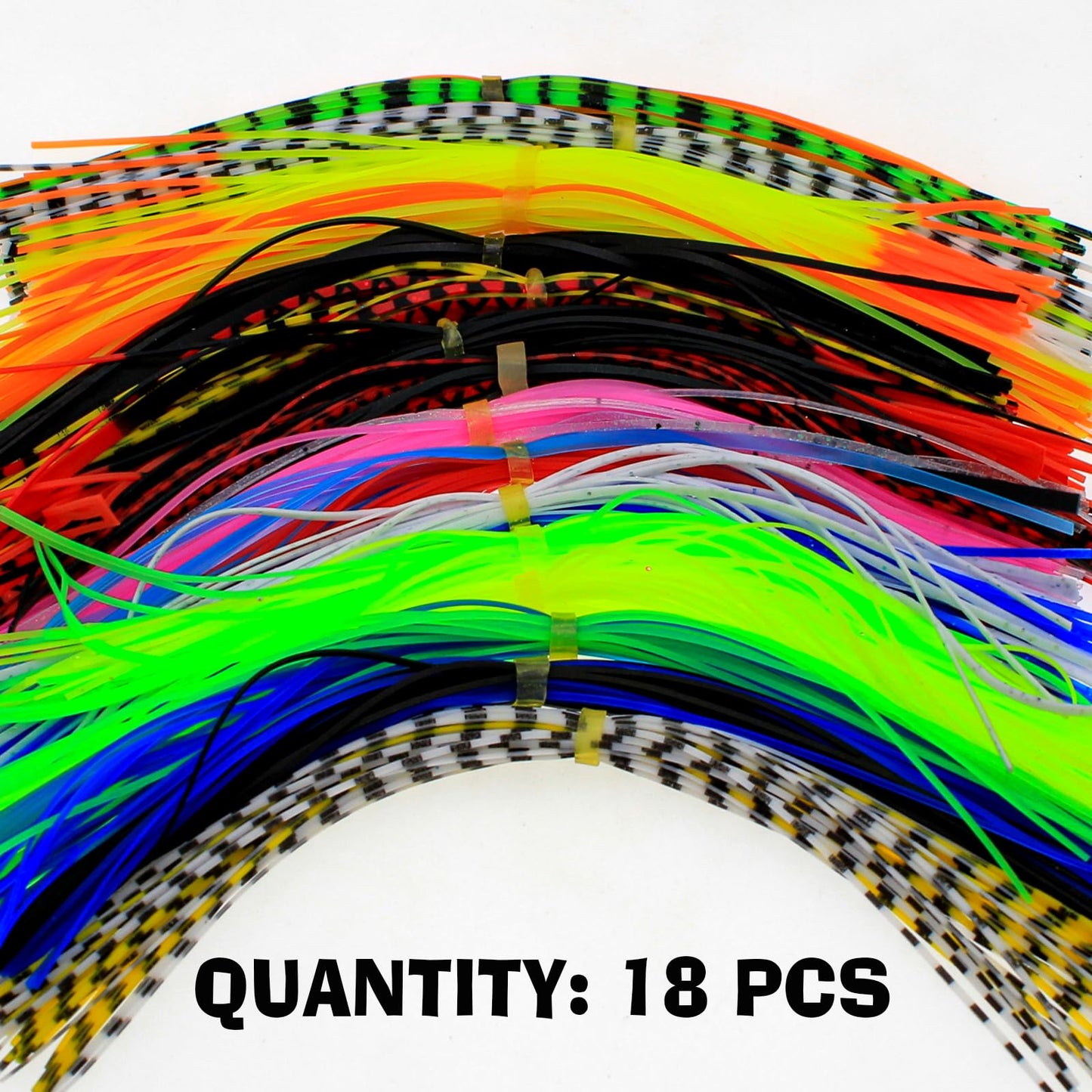 Ghanneey 18pc Fly Tying Materials Colorful Fishing DIY Fishing Accessory for Make Fly Fishing Lure Flies 18 Colors