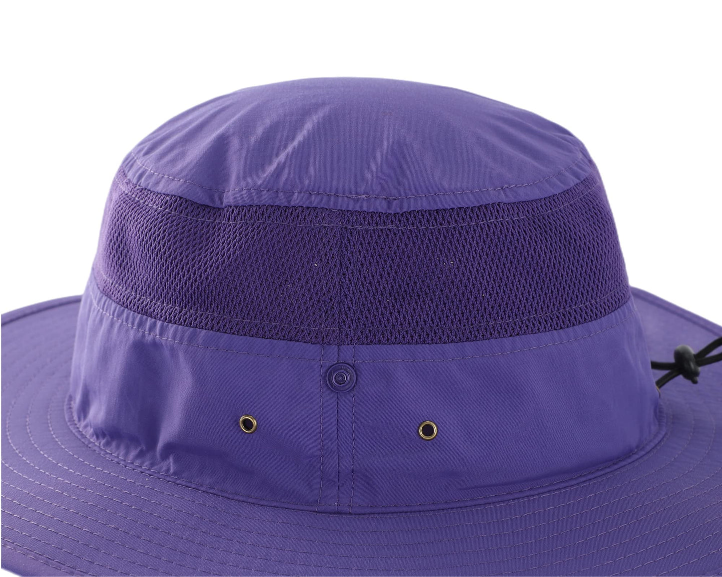 Connectyle Outdoor Mesh Sun Hat Wide Brim UV Sun Protection Hat Fishing Hiking Hat (Purple)