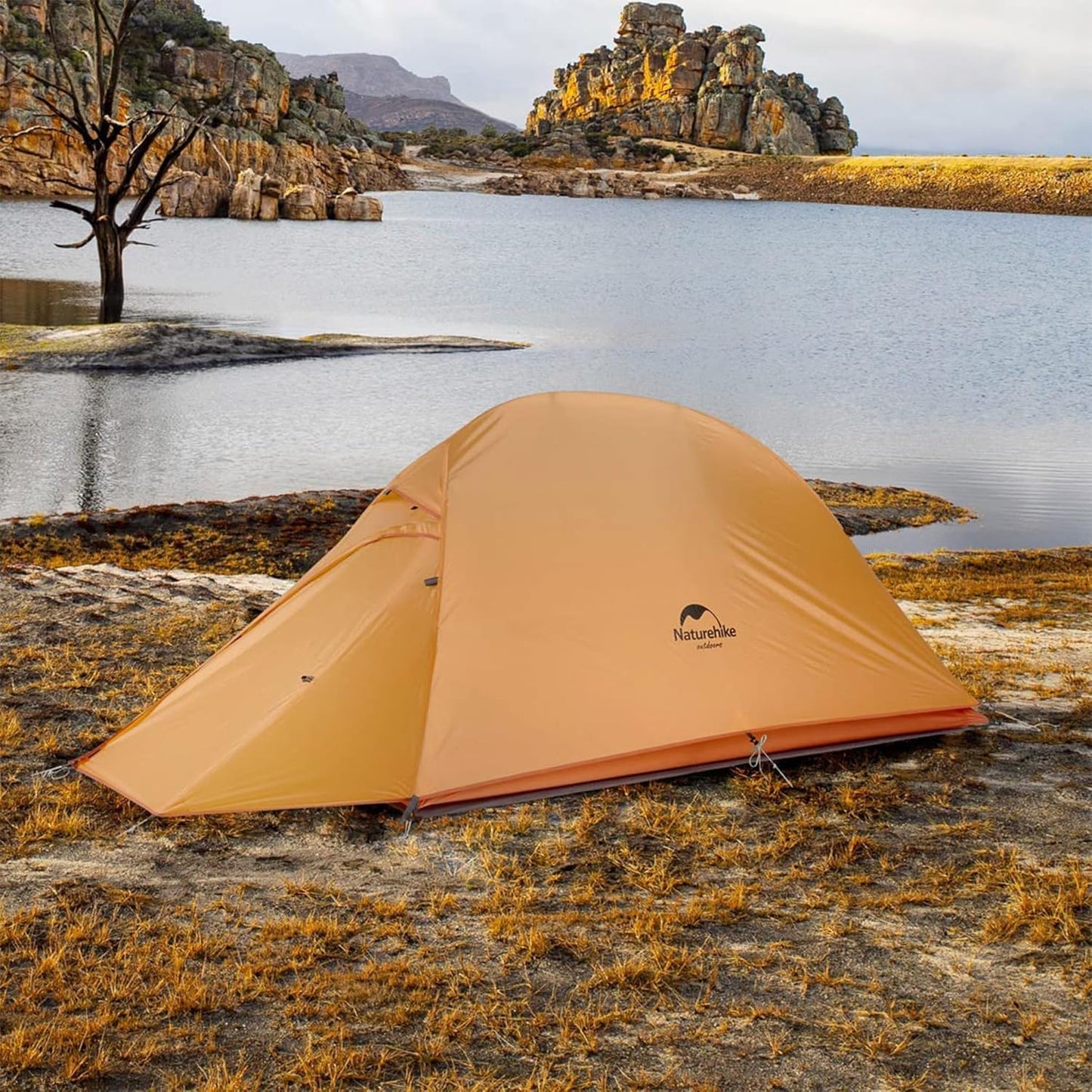 Naturehike Cloud-Up 1 Person Tent, Lightweight Backpacking Tents for One Man, Waterproof Ultralight One Person Tent for Camping Hiking Backpacking