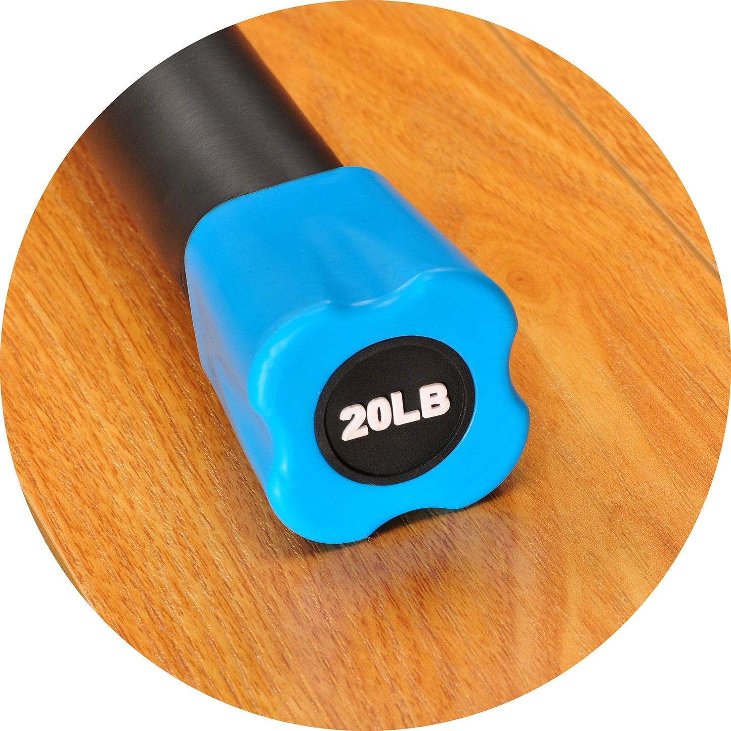 Fitvids Total Body Workout Weighted Bar Weighted Workout Bar Weighted Exercise Bar, 20-Pound