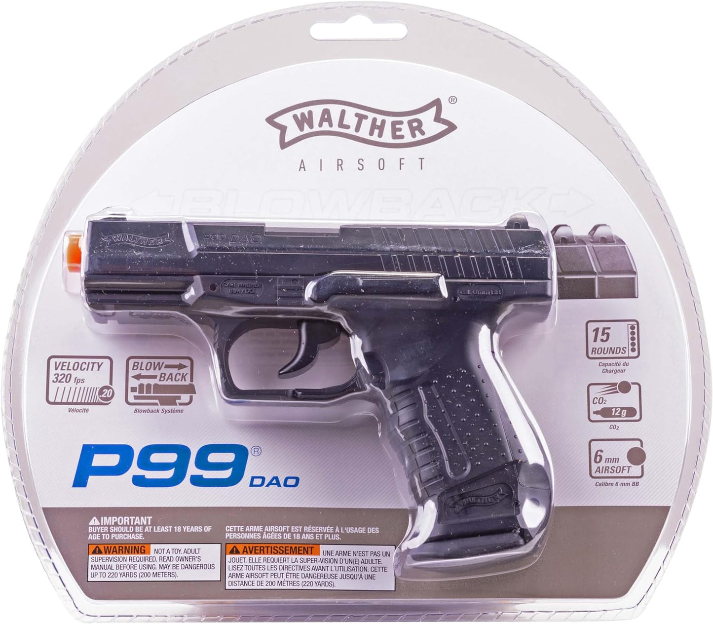 Umarex Walther P99 Blowback CO2 Powered 6mm BB Pistol Airsoft Gun