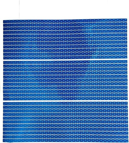 High-Intensity Reflective Straight Strips - 12" Custom TAYLOR33 Strips in Blue & More Colors