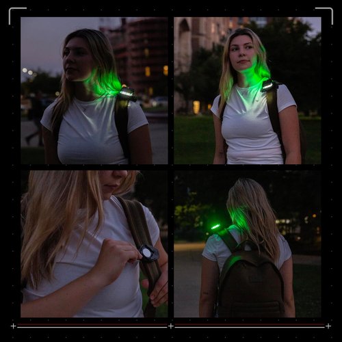 Guardian Angel Flashlight Universal Clip Mount Accessory – Magnetic Mount with Screw-in Feature – Steel Clip Attachment, Rubber Backing for Grip – for Belts, Molle, Fire Helmets, Dog Collars, Hats