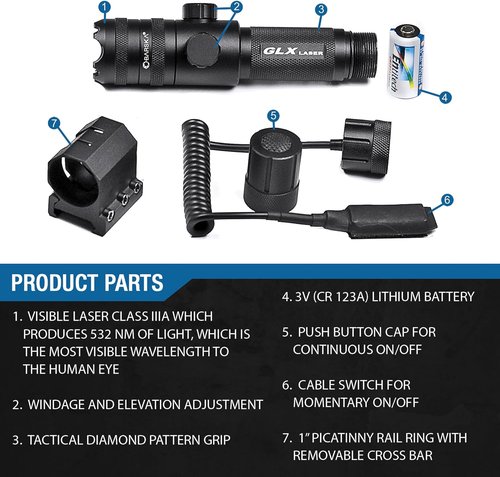 Barska Laser Gun Sight for Rifles and Handguns Short Range Shooting Home Defense