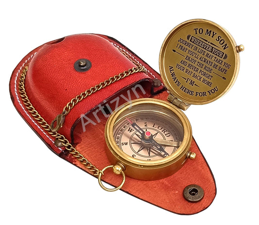 Engraved Compass to Son, Dad to Son Compass, Mom to Son Compass, I Love You Gifts from a Mom/Dad to Son, Graduation Day Gifts for Son, Confirmation Gifts for Son, Baptism Gifts, Easter Gift Ideas