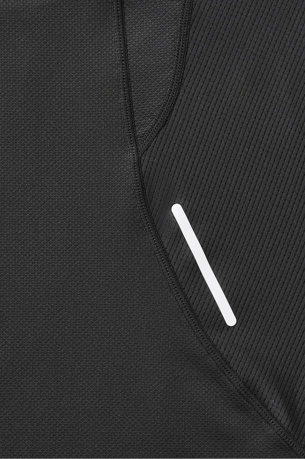 Fabletics Men's The 02 Tee, Performance Running, Jogging, Training, Ultra Lightweight, Reflective, Breathable, XS, Black