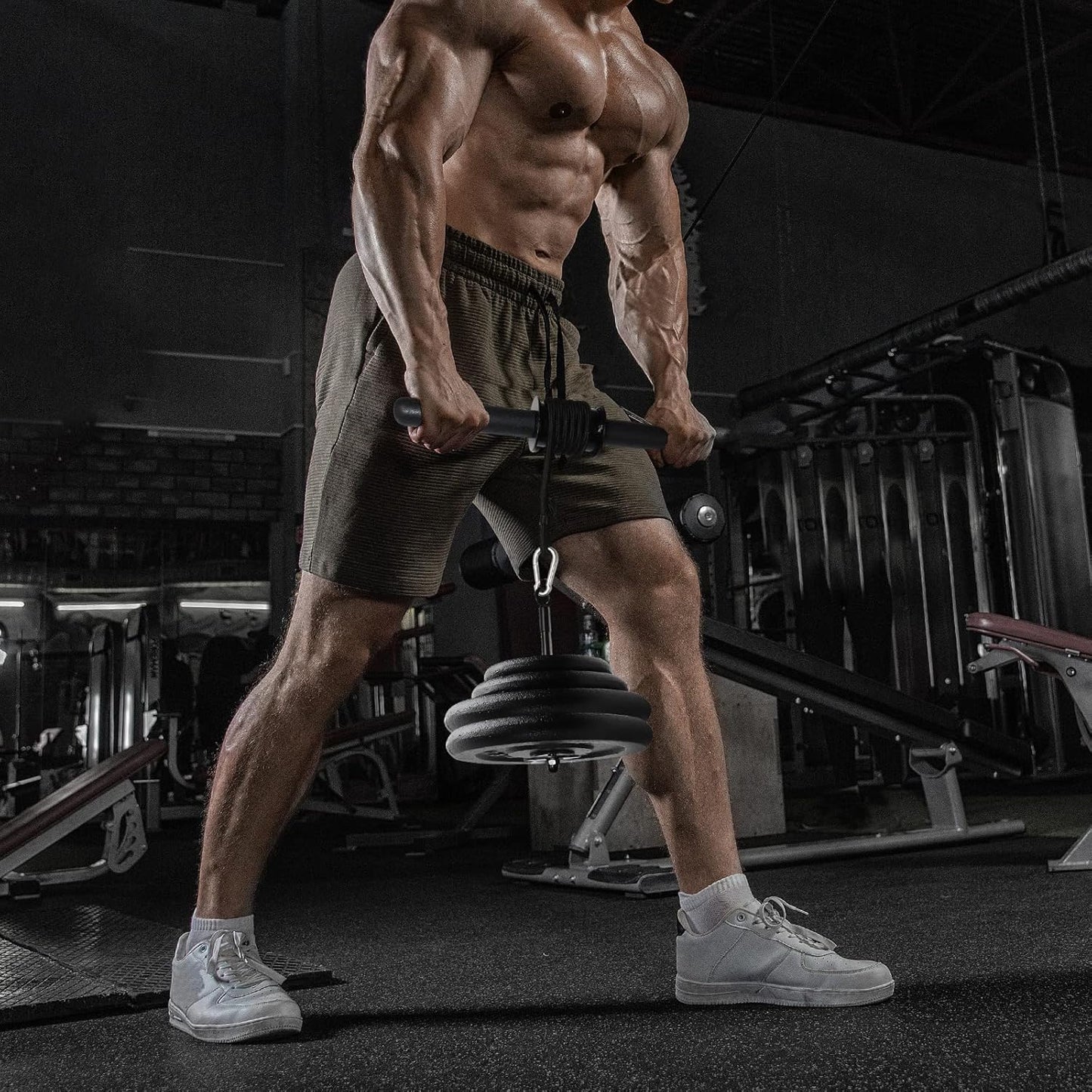 A2ZCARE Wrist and Forearm Blaster – Wrist Roller and Forearm Roller - Perfect for Strength Training and Workout – Fit 1-inch Standard Weight Plates