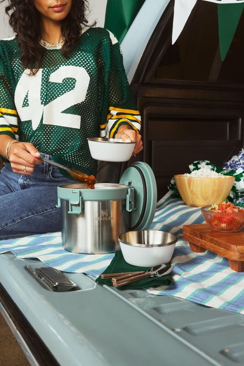 Stanley Wildfare Pro Stainless Steel Bowl | 16 oz Stackable Bowl | Packable Outdoor Dishware | Camping Essentials for Your Camp Kitchen | BPA-Free | Pale Pebble & Stone