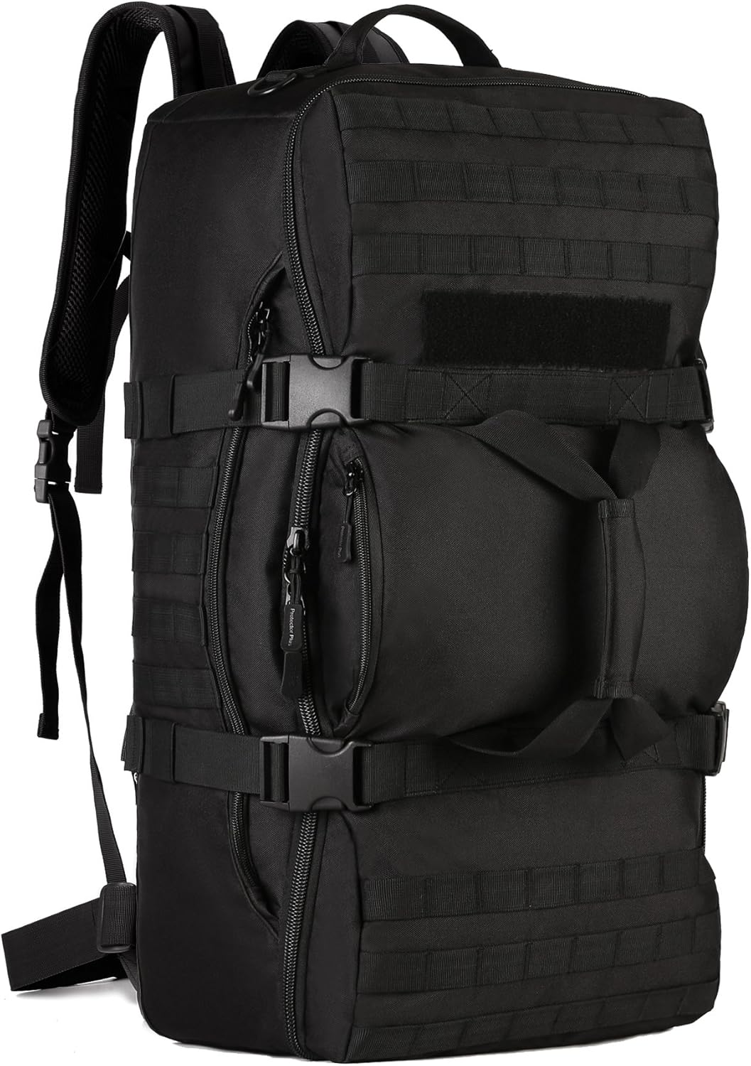 ArcEnCiel60L Outdoor Tactical Duffel Backpack Military Waterproof Suitcase Sport Luggage Hiking Camping Bag（Rain Cover+Patch）
