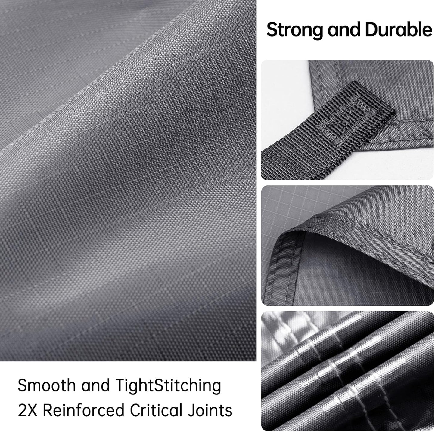 FREE SOLDIER Waterproof Portable Tarp Multifunctional Outdoor Camping Traveling Awning Backpacking Tarp Shelter Rain (Brown 10×10.5ft)