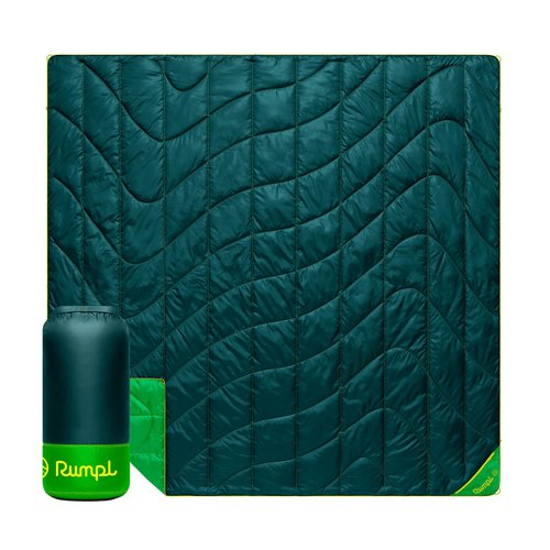 Rumpl Backcountry Puffy Blanket, Ultra-Portable and Lightweight Adventure Blanket, 2-Person (80x84 inches), Sea Moss