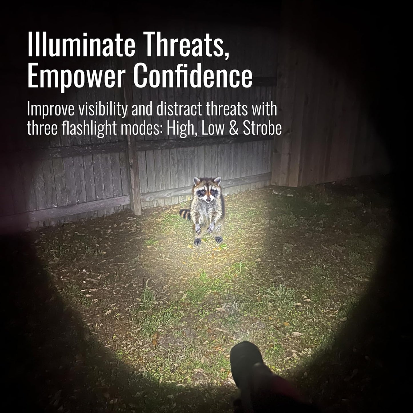 Rechargeable Mace Stun Gun for Self Defense - High Voltage with Bright LED Light