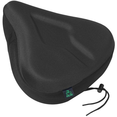 Zacro Oversized Bike Saddle Seat Cushion for Men & Women - Extra Comfort Wide Gel Padded Bike Seat Cover, Fit with Road Montain Peloton Stationary Bicycle, Indoor & Outdoor