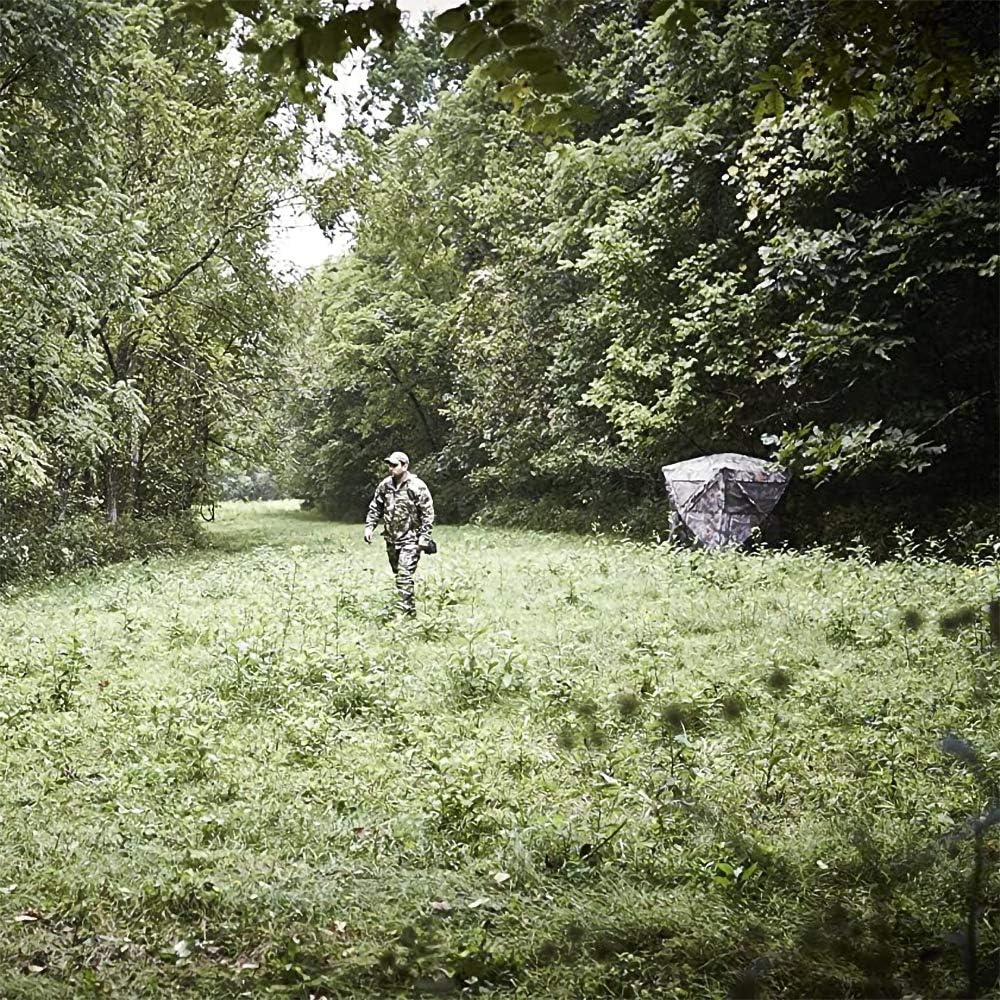 Ameristep Element Hub-Style Durable Noise-Free Hunting Ground Blind with Shoot-Through Mesh Windows & Gun Ports | 3 Hunters Concealment | Mossy Oak Break Up Country Camo | Easy Setup & Takedown