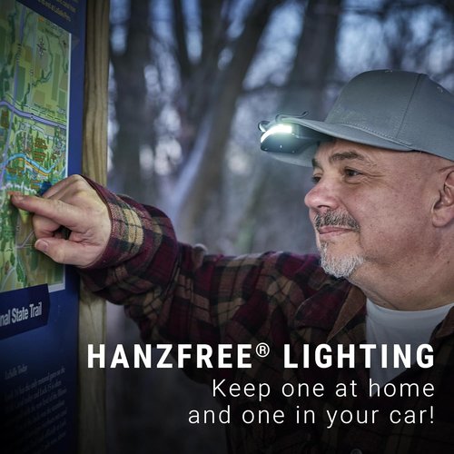 LitezAll LED Cap Light, 300 Lumens Hat Light for Outdoor Activities, Battery Powered and Weather Resistant Hat Lights for Camping, Hiking, and More