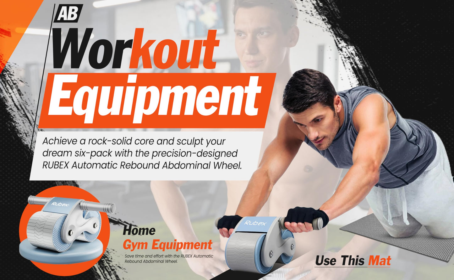 Automatic Rebound Abdominal Wheel - Innovative Core Workout Equipment Ab Roller Wheel Ab Workout Equipment Ab Exercise Equipment Workout Equipment Home Gym Equipment Ab Machine for Men Women for