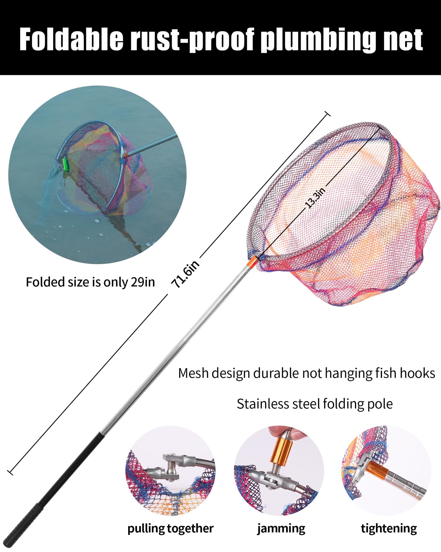 AOFUXTI Fishing Tool Kit - Fishing Pliers Kit, 112Pcs Fishing Gear and Equipment, with Fish Hook Remover, Fishing Scale, Fishing Scissors, Fish Lip Gripper, Fishing Lures (Blue and Fisherman's hat)