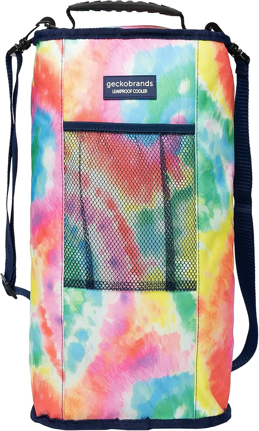 geckobrands Verticool Cooler - Insulated Portable Soft Cooler Bag with Adjustable Shoulder Strap, Holds 9 Cans or 2 Wine Bottles, Perfect for Beach, Picnics, and Outdoor Activities