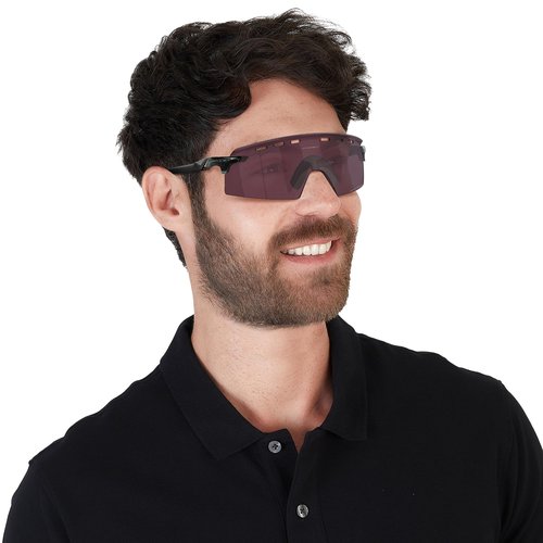 Oakley Men's OO9235 Encoder Strike Vented Rectangular Sunglasses, Dark Galaxy/Prizm Road Black, 39 mm