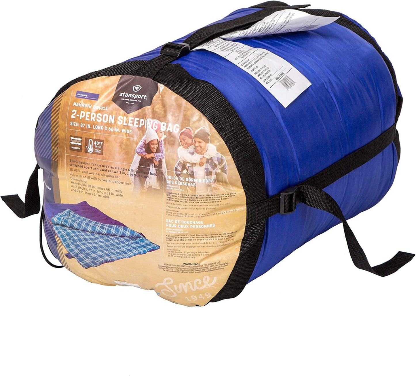 Stansport Camping Backpacking Adult Sleeping Bag