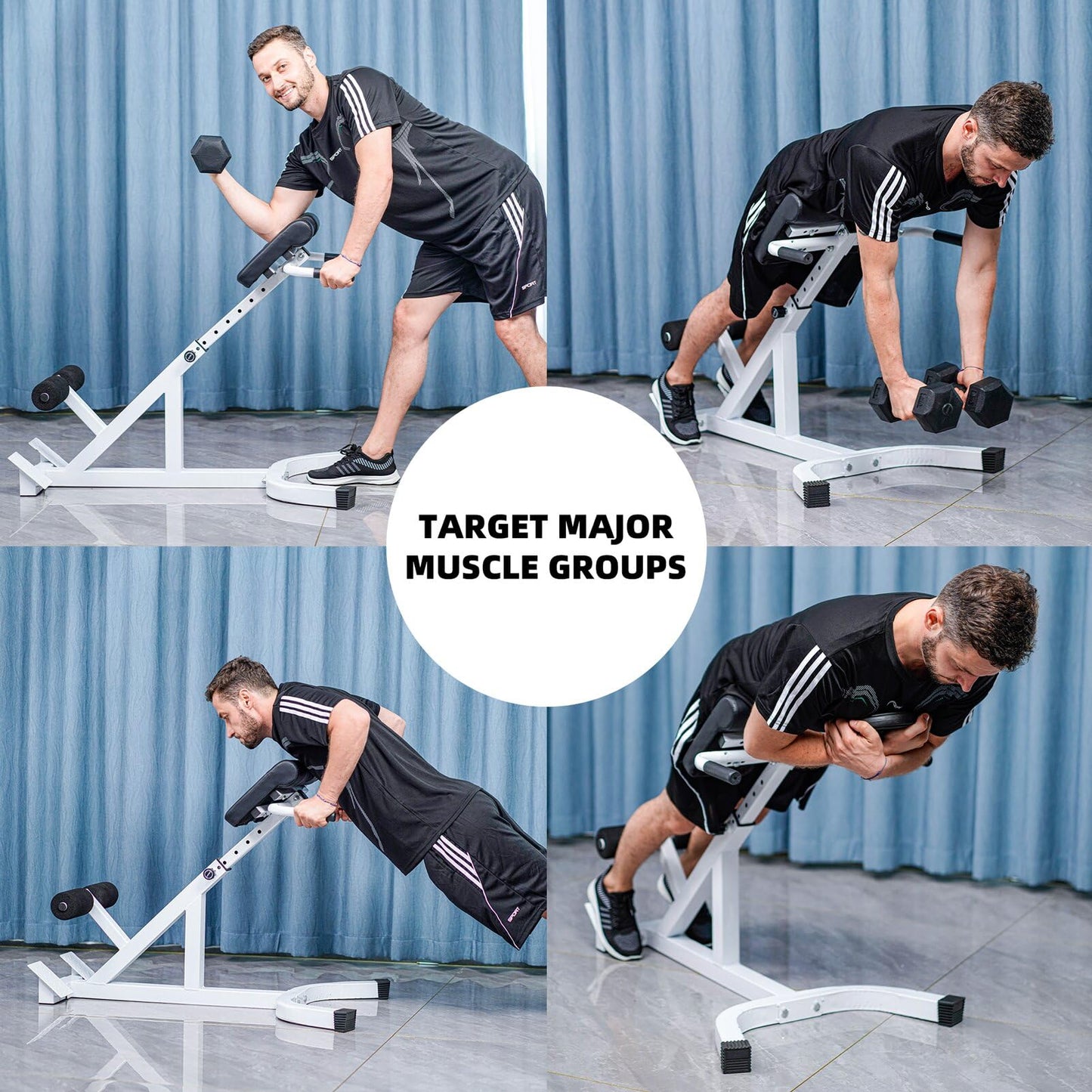 Adjustable Roman chair, goat waist support device, home fitness equipment, abdominal, back and waist multifunctional training machine