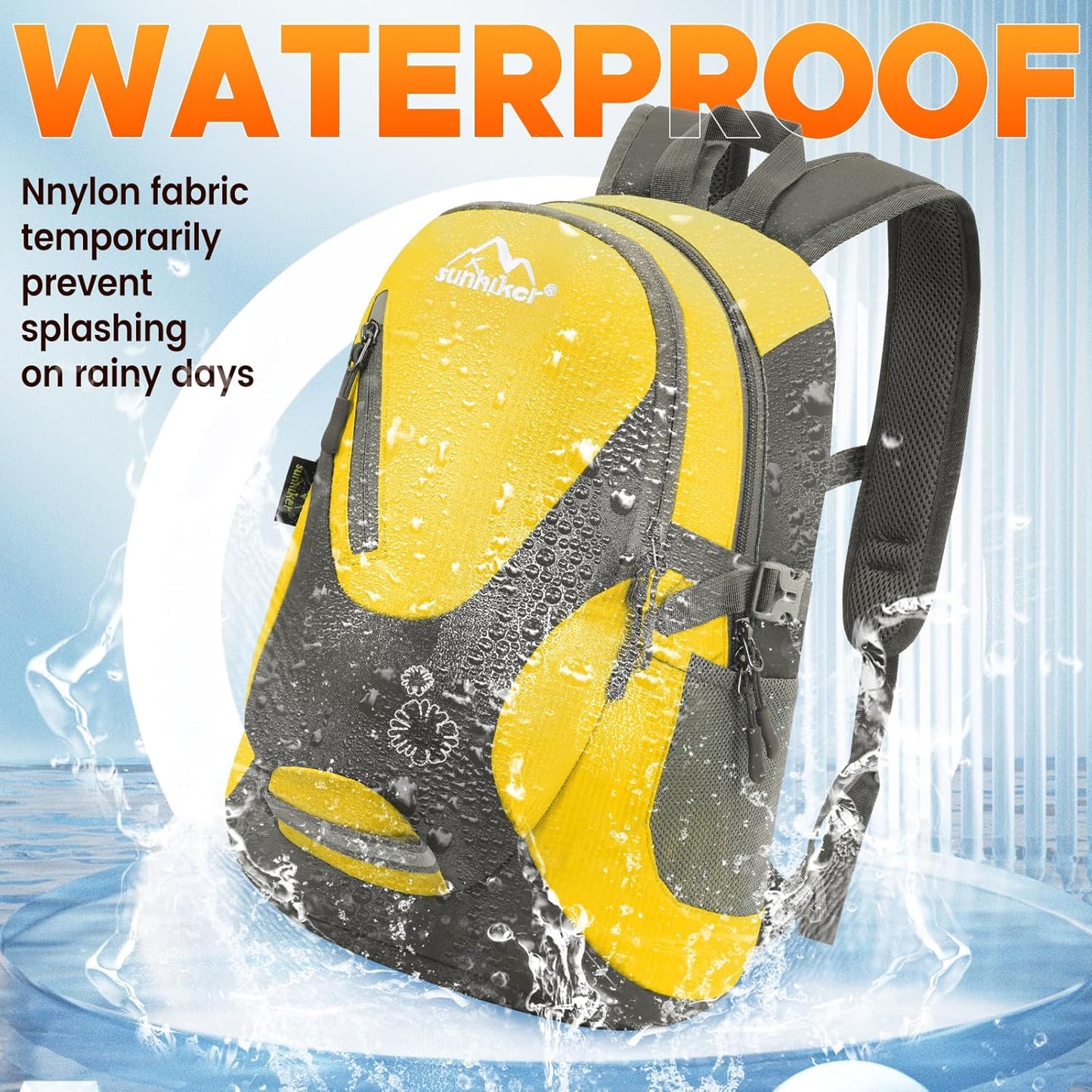 sunhiker Cycling Hiking Backpack Water Resistant Travel Backpack Lightweight SMALL Daypack M0714