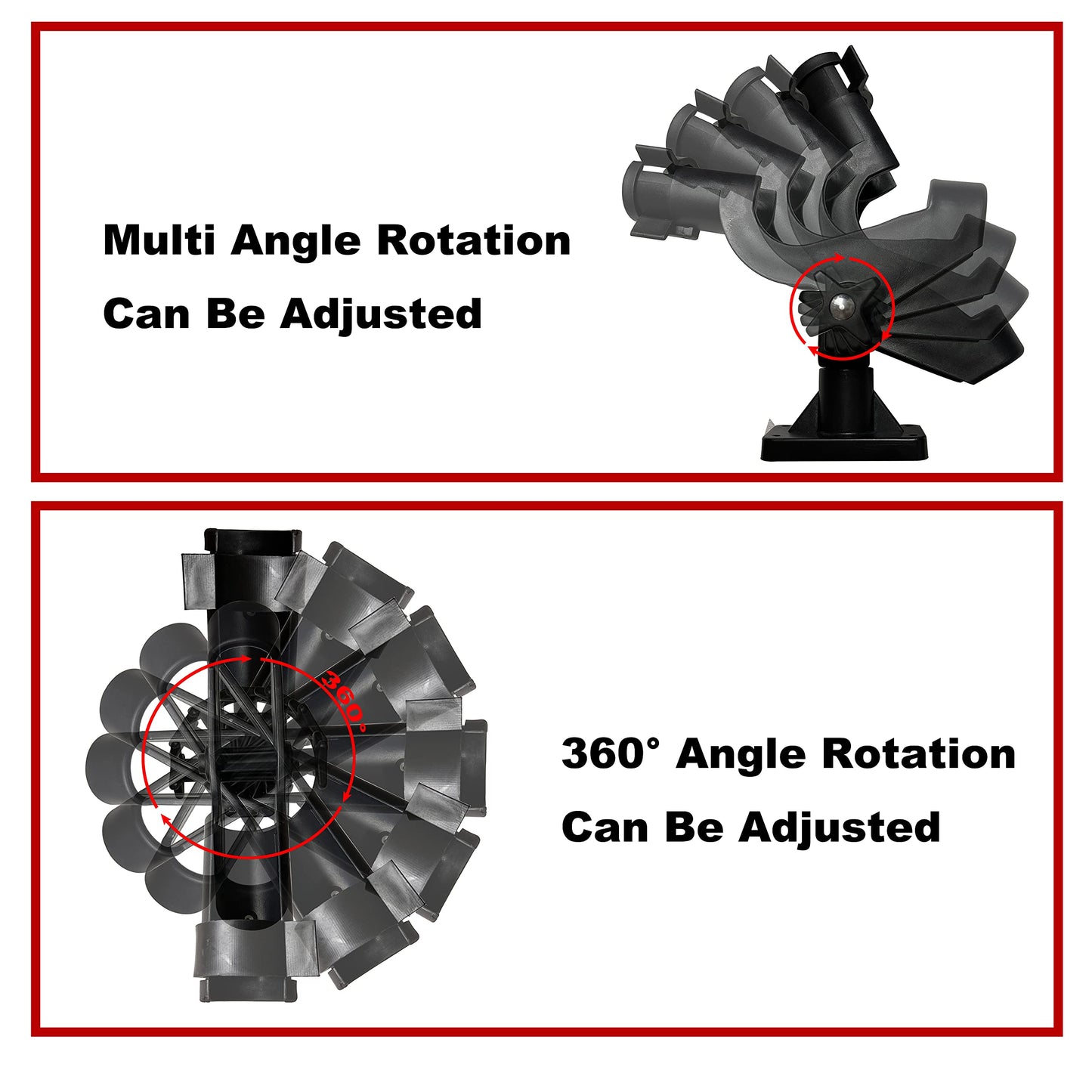 HiUmi Adjustable Rotatable Plastic Fishing Rod 3 Mount Rack Holder Bracket Boat Canoeing Rowing Mount Kit Kayak Side Rod Holder (RH50-4Pack)