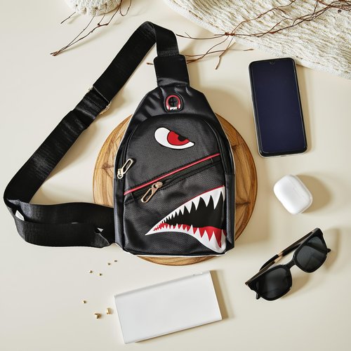 WRLDMCWLQ Shoulder Sling Crossbody Casual Chest Bag For Travel Sports Running Hiking