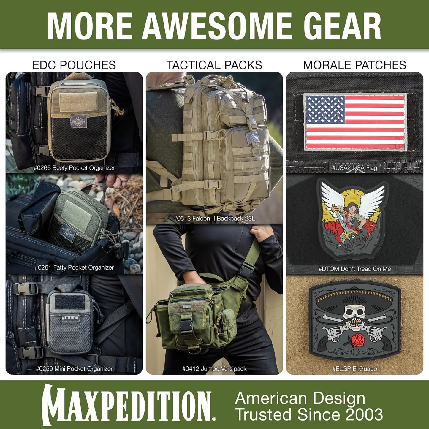 MAXPEDITION Lucky Shot Clover Patch (Full Color) 2" x 2"