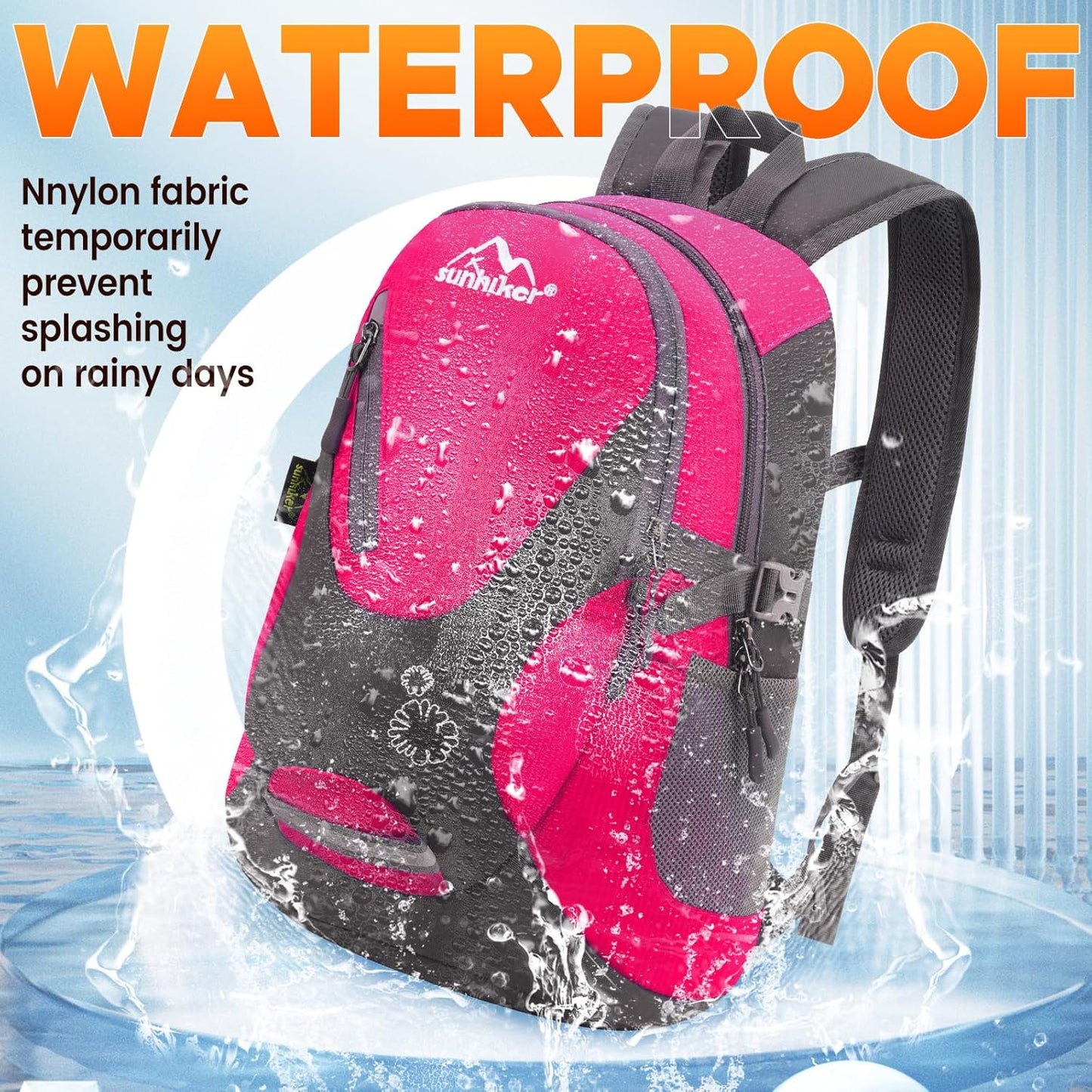 sunhiker Cycling Hiking Backpack Water Resistant Travel Backpack Lightweight SMALL Daypack M0714