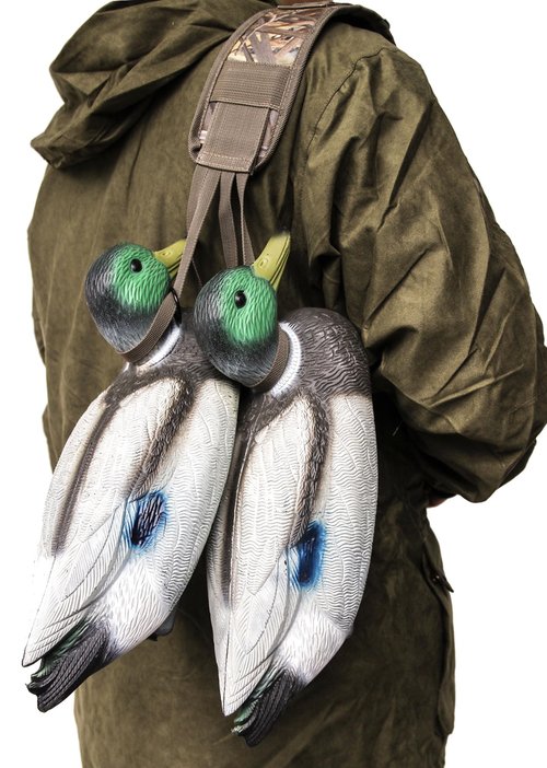 HOW'ON Duck Lanyard Dove Bird Waterfowl Slip Ring Carrier Hunting Game Carrier Dead leaves camo OneSize