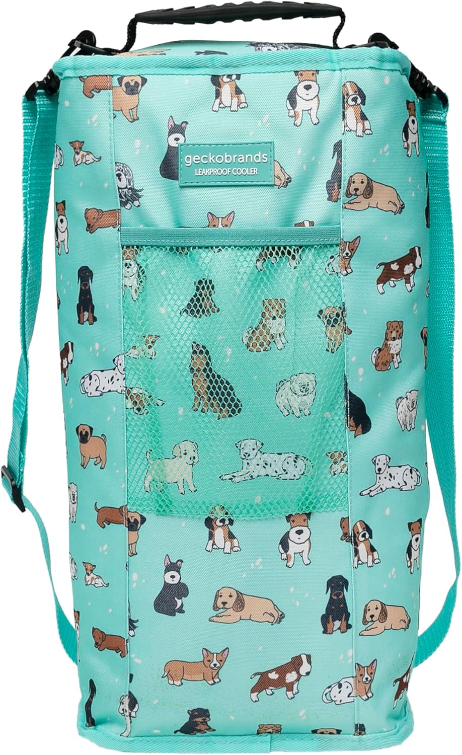 geckobrands Verticool Cooler - Insulated Portable Soft Cooler Bag with Adjustable Shoulder Strap, Holds 9 Cans or 2 Wine Bottles, Perfect for Beach, Picnics, and Outdoor Activities