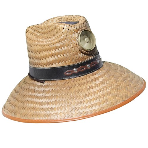 KOOL BREEZE SOLAR HAT - Mens Thurman with Band Straw Hat - Solar Powered Hat Fan UV Protection - Extra Large
