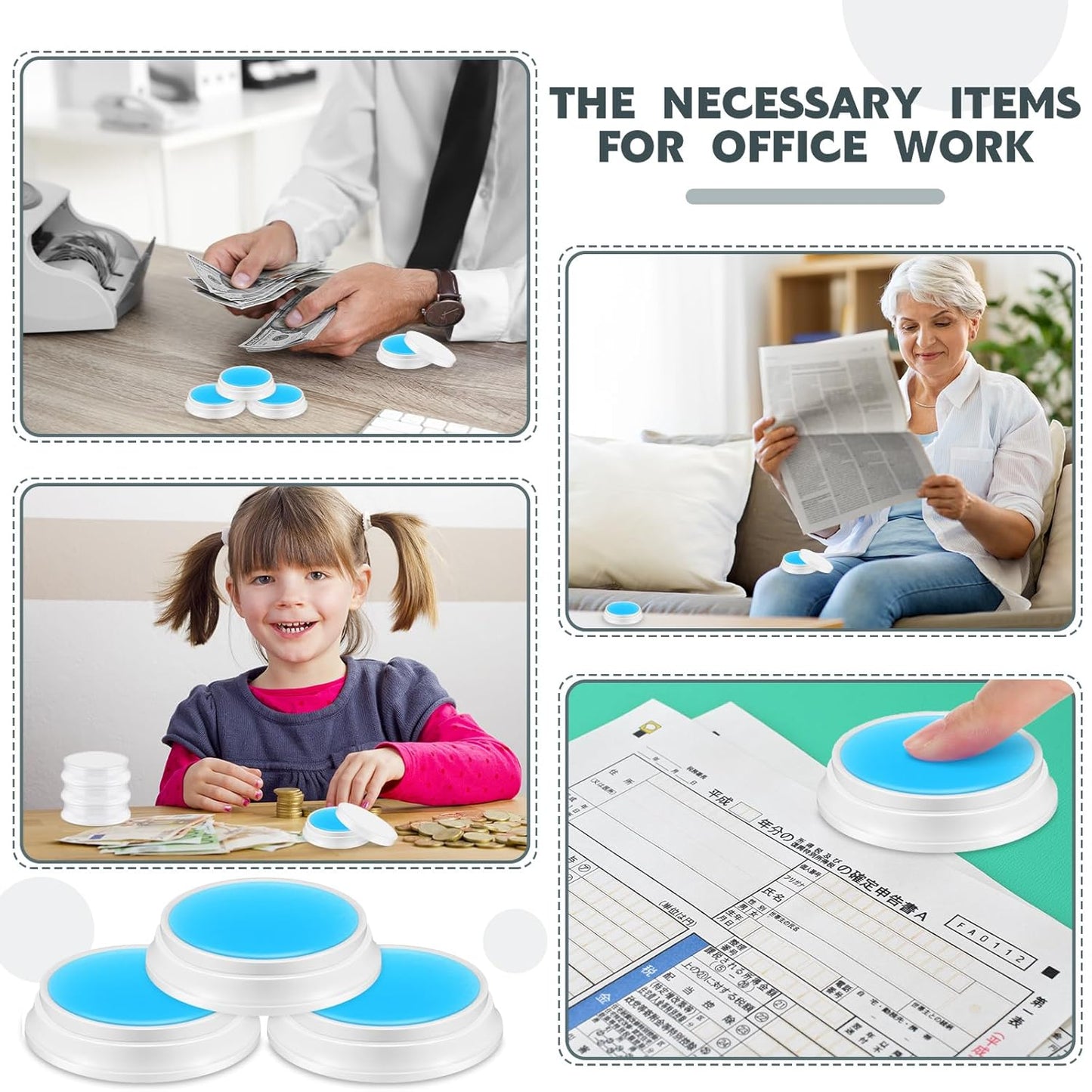 Zubebe 24 Pcs Finger Moistener for Paper Pink Money Counting Wax Non Slip Fingertip Moisturizer Long Lasting Wet Finger Pad for Office to Grip Bills Document Counting Collating Sorting 0.35 oz