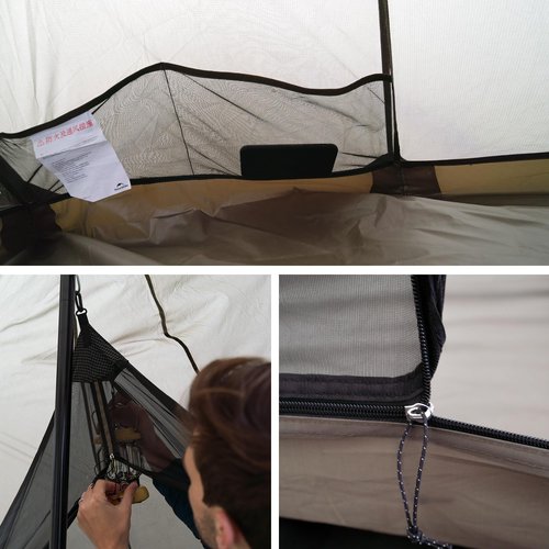 Naturehike Ranch Fire Teepee Tent, Hot Tent with Stove Jack, 4-6 Person Waterproof Windproof 4 Season Tent, Cold Weather Winter Tent for Camping