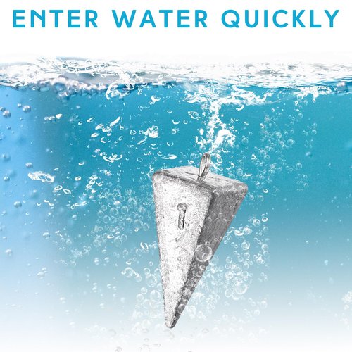 Leyndo 36 Pcs 1oz Pyramid Sinkers Fishing Weights Saltwater Fishing Weights Sinkers Fishing Gear Tackles for Ocean Saltwater Surf