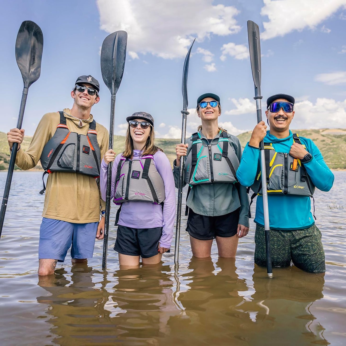 Onyx U.S. Coast Guard and Transport Canada Approved MoveVent Dynamic Paddle Vest for Adults for Kayaking, Canoeing, Stand Up Paddleboarding