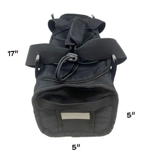 Battery Rack and Carry Bag for Ebike - Flame Resistant Material - Take an battery extra for your ride and storage. Made with flame resistant inner liner and foam liner for protection of battery.