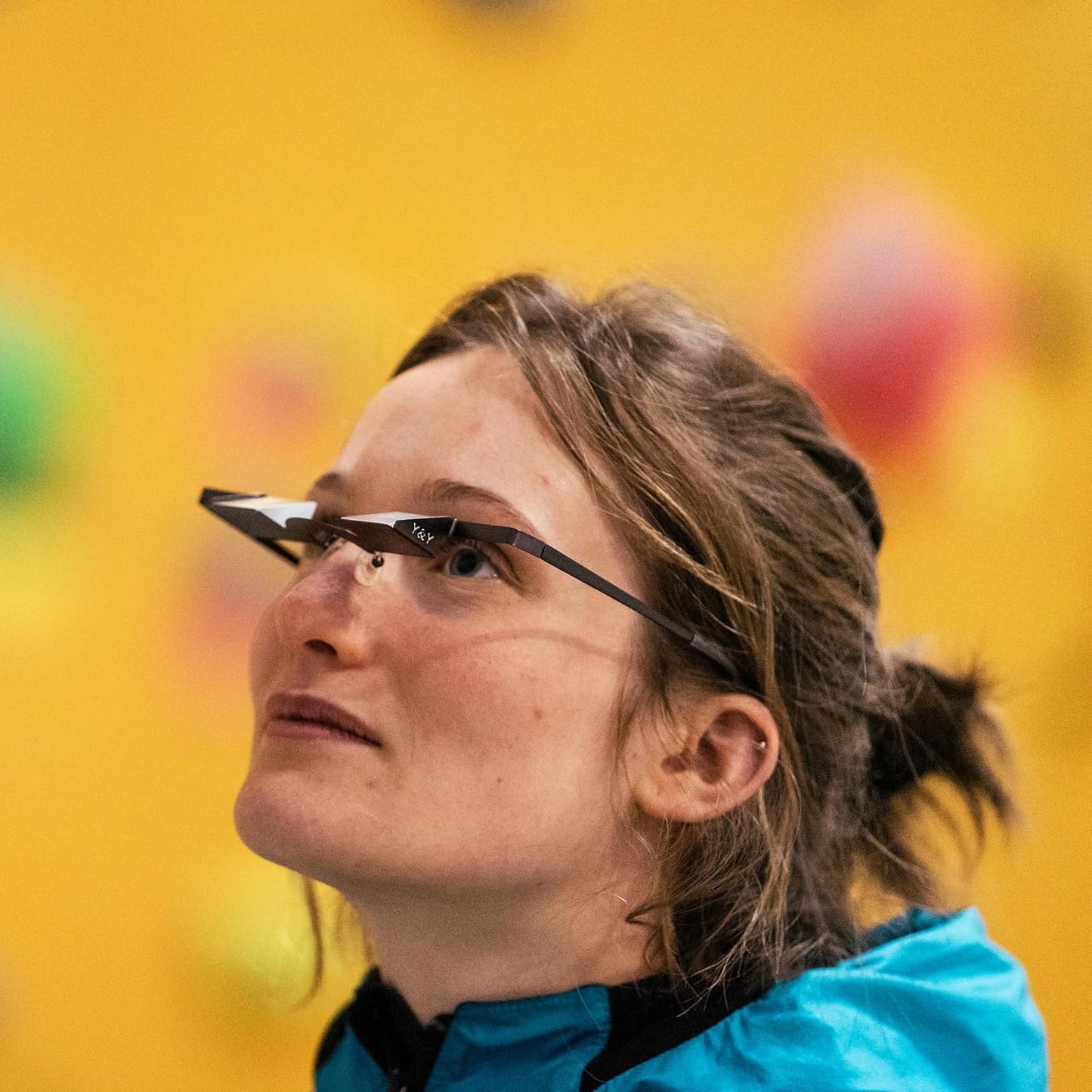 YY Vertical Belay Glasses - Hands-Free Climbing Safety Gear for Rock Climbers