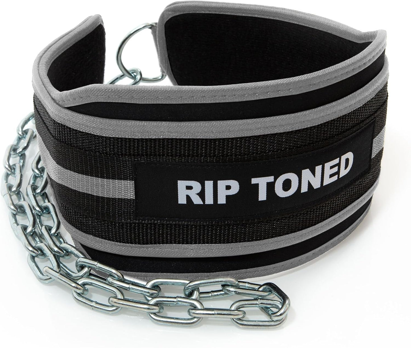 Rip Toned Dip Belt – Weight Lifting Belt with 36" Steel Chain for Dips, Chin Ups & Pullups Heavy Duty | Comfortable Fit | Supports Progressive Overload for Strength & Muscle Gains