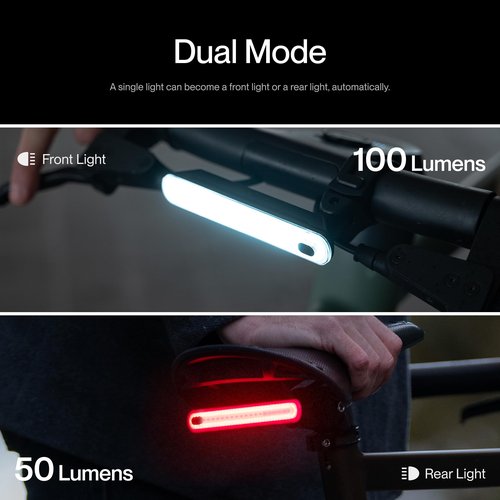UNIT 1 Smart Light | Wireless LED Turn Signals & Brake Light | USB-C Rechargeable | Magnetic Mount | Nav Remote Compatible | App-Controlled Visibility via iOS & Android