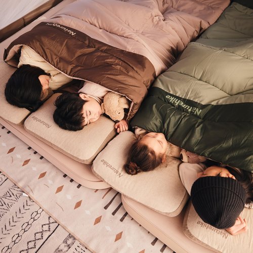 Naturehike Double Sleeping Bag for Adults, Patchwork Sleeping Bag for 1-4 Person, Washable Sleeping Bags for 3 Seasons, Camping, Backpacking, Hiking, Outdoor, YC300 Green