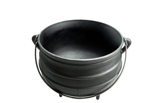 Cuisiland 3.2QT Cast Iron Potjie Cauldron Pot with Lid & 3 Legs – Pre-Seasoned South African-Style Campfire Pot for Outdoor Cooking, Soups, Stews & Braising – Heavy-Duty Cast Iron Dutch Oven