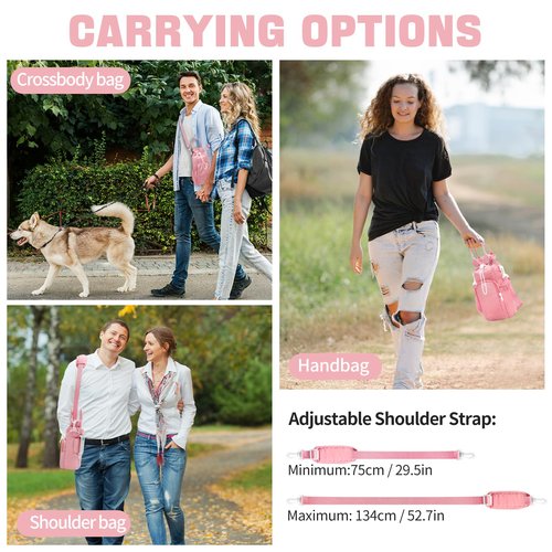 ECEEN Water Bottle Holder with Strap, Carrier Bag for Stanley 32oz/40oz, Insulated Sling Bag for Walking with Phone Pouch, Mothers Day Gifts for Mom