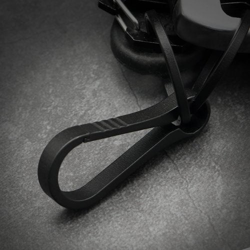 PJYTAC Black Titanium Carabiner Keychain Clip Small Key Clip Quick Release Carabiner Keychain 2PCS