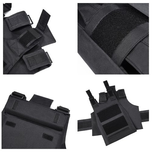 secibem Tactical Vest Outdoor, Adjustable Training Protective Outdoor Vest, Suitable for Light movement Vest Gilet Equipment.